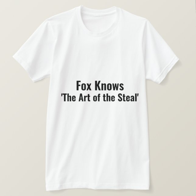 Camiseta Fox Conhece a Arte do Punny Steal (Frente do Design)