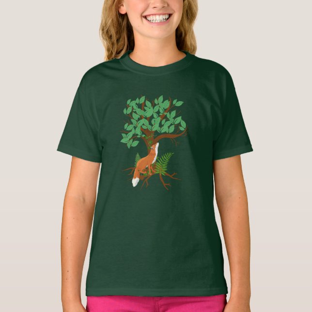 Camiseta Fox da floresta (Frente)