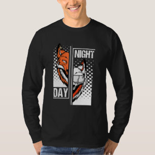 Camiseta Fox Day Night Games I Headset Animal Fox Gamer Wi