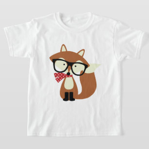 Camiseta Fox de Brown do hipster do feriado