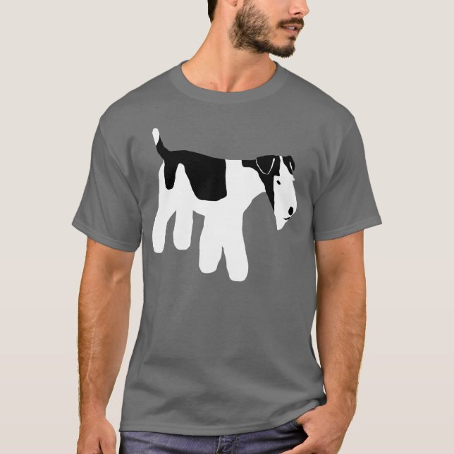 Camiseta Fox de vagueamento Terrier do fio (Frente)