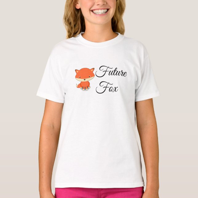 Camiseta Fox do futuro - T-shirt da campainha da menina (Frente)