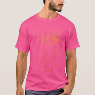 Camiseta Fox Dot Line Art Cute Animal Drax
