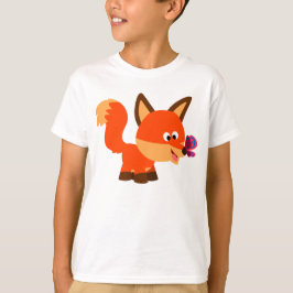Camiseta Fox E Borboleta-De-Camisa