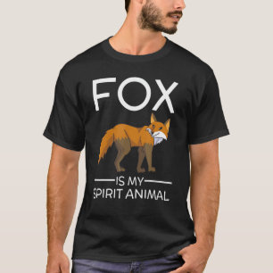 Camiseta Fox É Meu Espírito Animal Engraçado Raposa Dando B