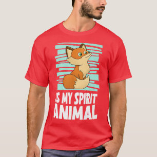 Camiseta Fox É Meu Espírito Criança Animal FoxT-Shirt