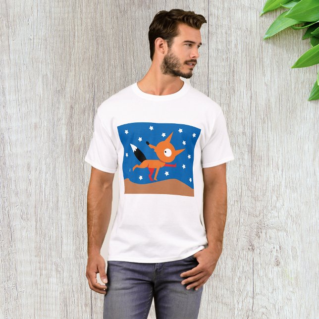 Camiseta Fox E Stars Mens T-Shirt (Criador carregado)