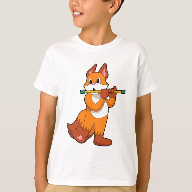 Camiseta Fox em Música com Flute.PNG (Frente)