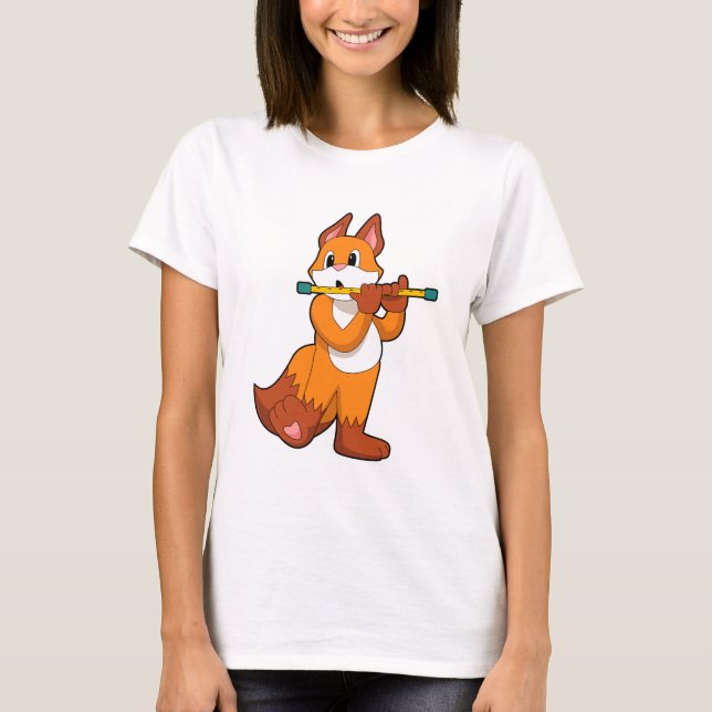 Camiseta Fox em Música com Flute.PNG (Frente)