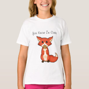 Camiseta Fox Eyed grande bonito que come um biscoito