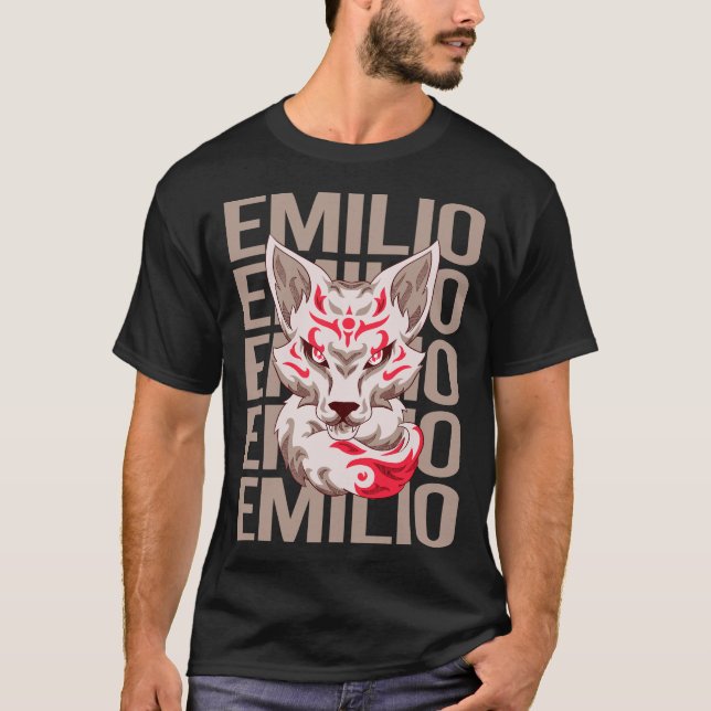 Camiseta Fox Face - Emilio Name (Frente)