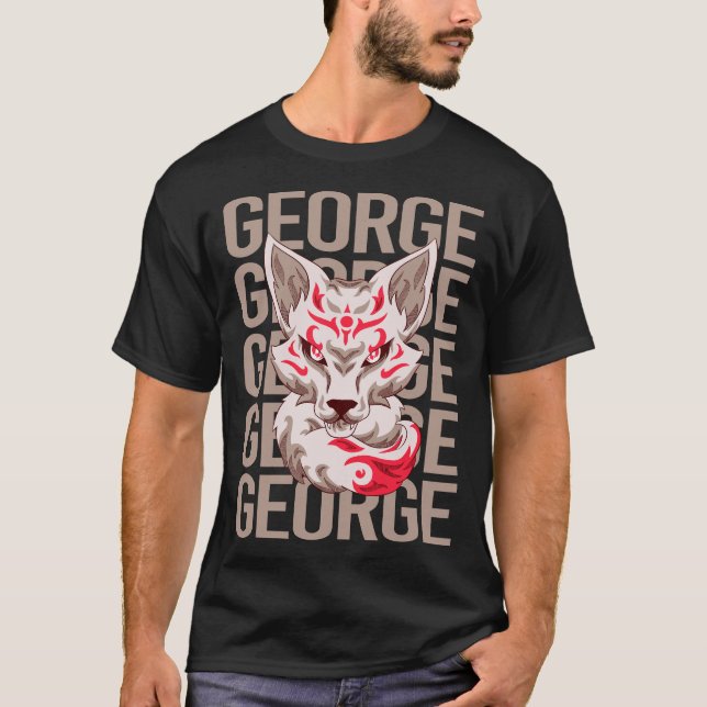 Camiseta Fox Face - George Name (Frente)