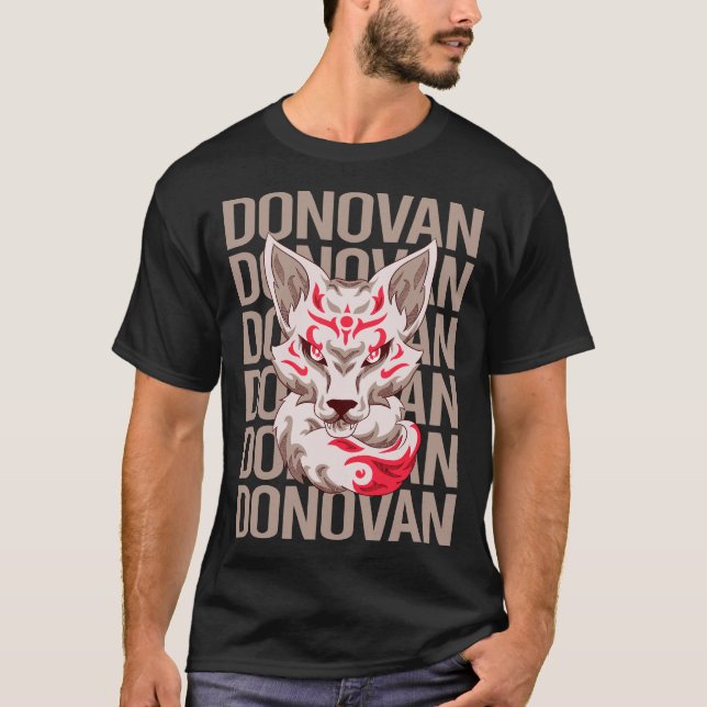 Camiseta Fox Face - Nome de Donovan (Frente)