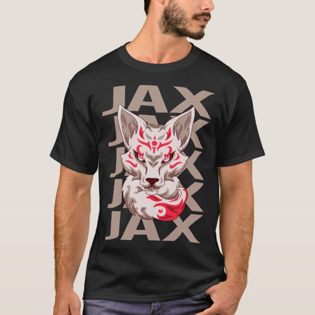 Camiseta Fox Face - Nome Jax (Frente)
