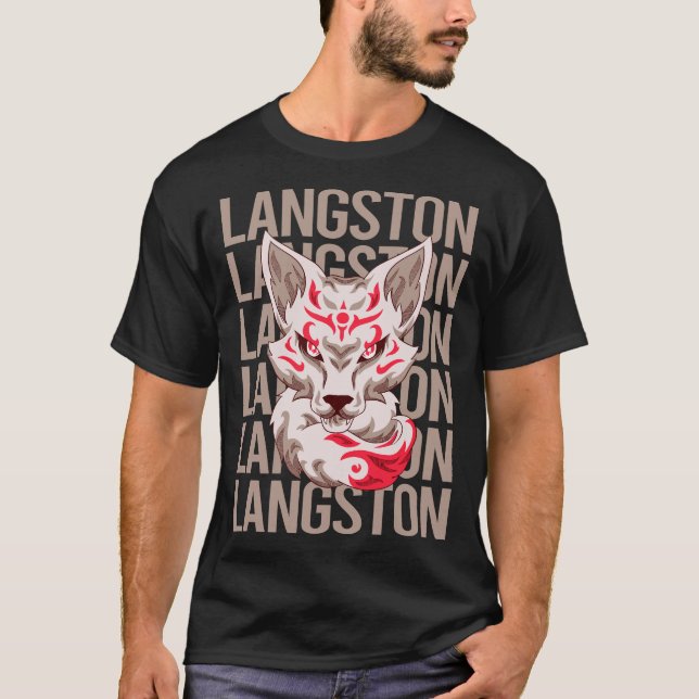 Camiseta Fox Face - Nome Langston (Frente)