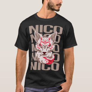 Camiseta Fox Face - Nome Nico