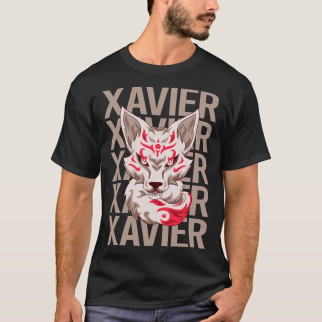 Camiseta Fox Face - Nome Xavier (Frente)