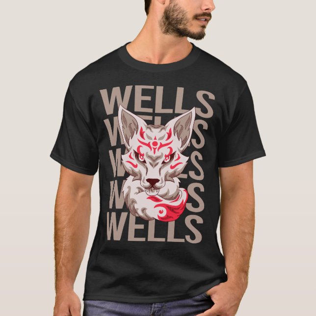 Camiseta Fox Face - Wells Name (Frente)