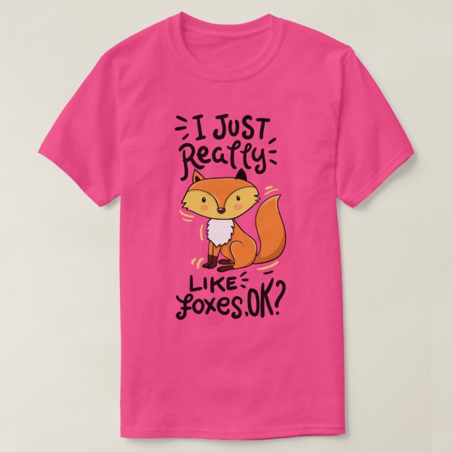 Camiseta Fox Forest Animal Humor (Frente do Design)