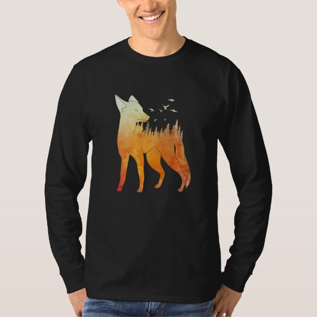 Camiseta Fox forest fox hunter hunting Fox  2 (Frente)