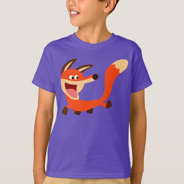 Camiseta Fox Fox, Camiseta-T, Um Cartoon Mísquio Bonito (Frente)