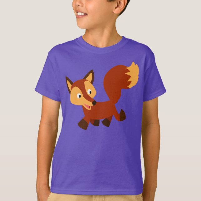 Camiseta Fox Fox Infantil Feliz Caricatura (Frente)