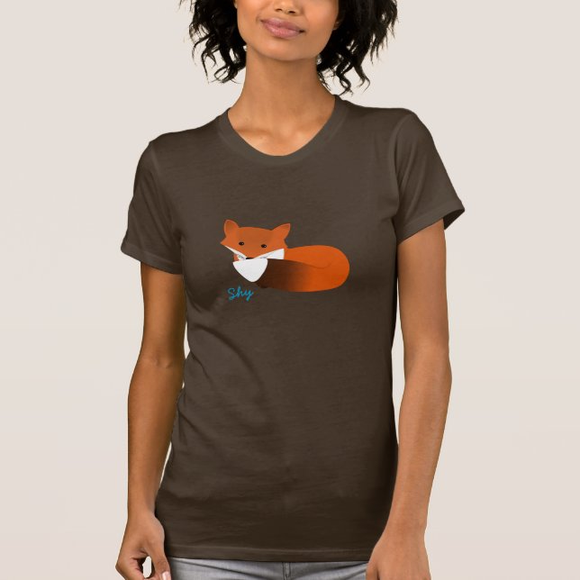 Camiseta Fox Foxy tímido (Frente)