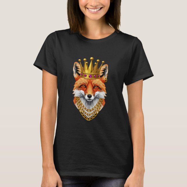 Camiseta Fox Gangster Golden Crown King Regal Art (Frente)