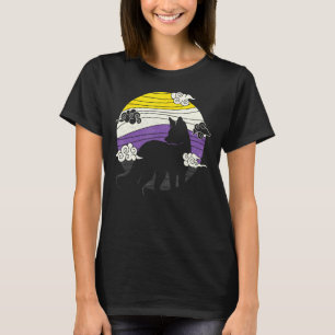 Camiseta Fox Genderqueer Não-binária Roupas de orgulho