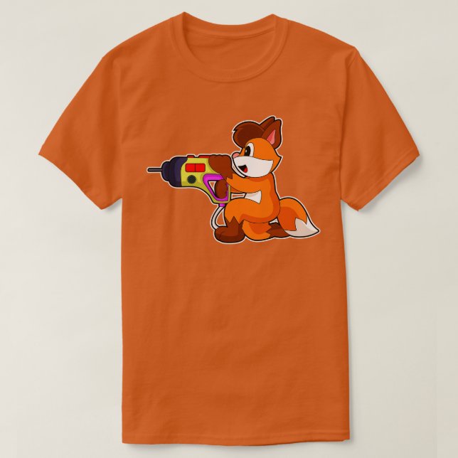 Camiseta Fox Handyman Drill press (Frente do Design)