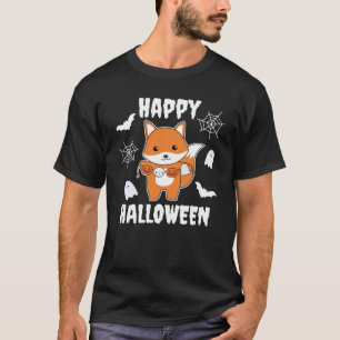 Camiseta Fox Happy Halloween Pumpkin Bat Costume