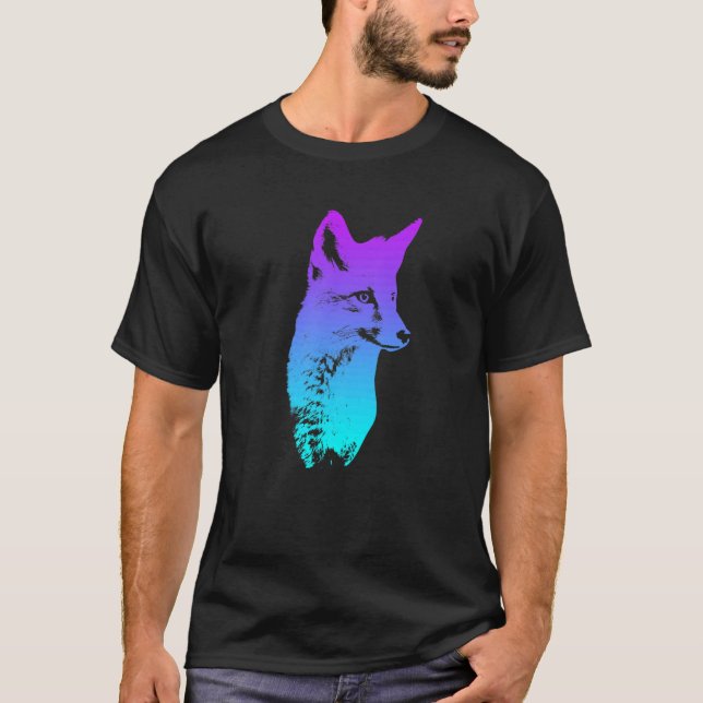 Camiseta Fox head fox fox hunting hunter (Frente)