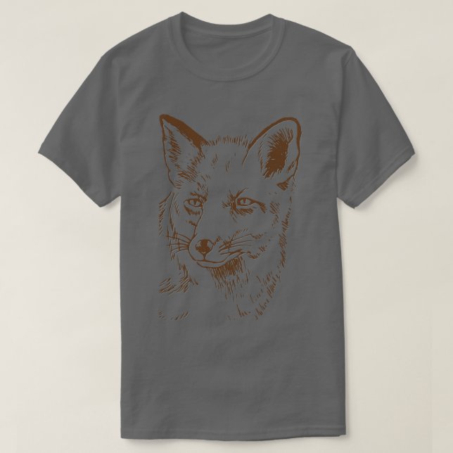Camiseta Fox Head Line art (Frente do Design)