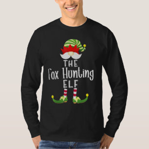 Camiseta Fox Hunting Elf Group Festa de Natal do Pajama