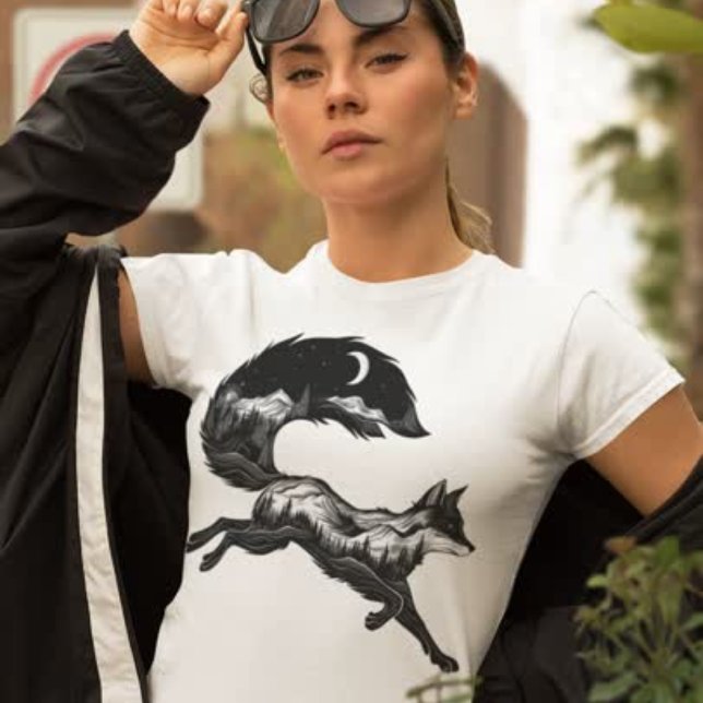 Camiseta Fox In Mountain T Shirt (Criador carregado)