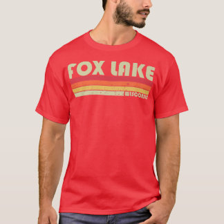 Camiseta FOX LAKE WISCONSIN Campanha de Pesca Engraçada Sum