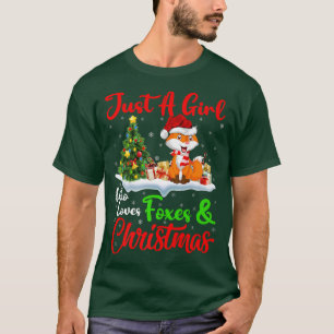 Camiseta Fox Lover Apenas Uma Menina Que Ama Raposas E Chri