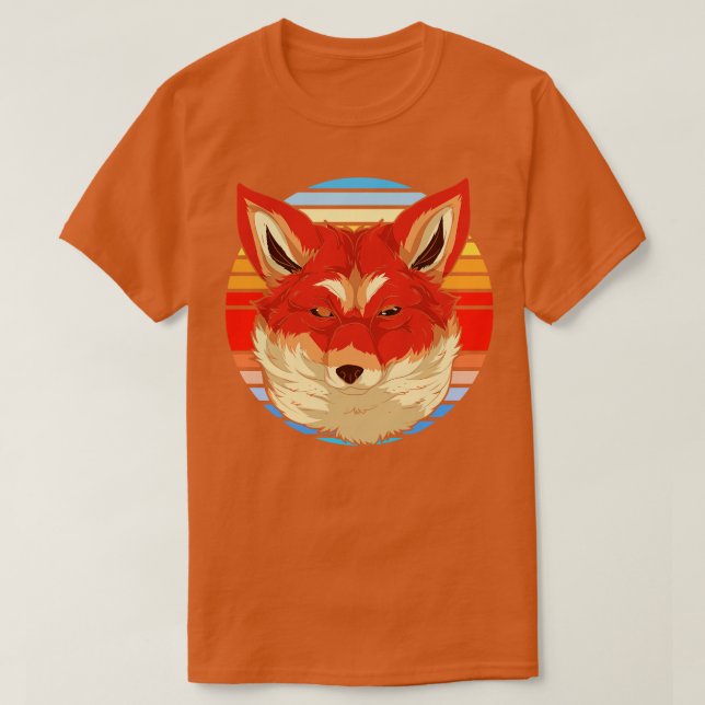 Camiseta Fox Lover Nature Retro Forest Fox (Frente do Design)