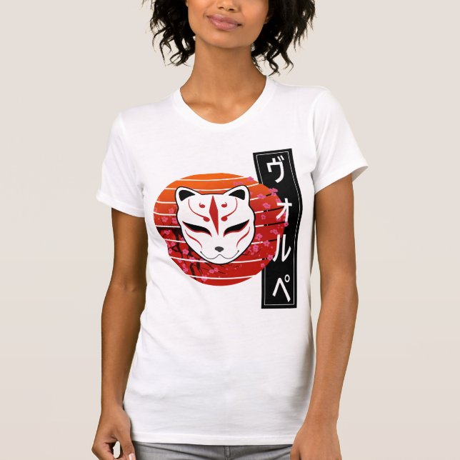 Camiseta fox mask design (Frente)