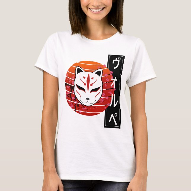 Camiseta fox mask design (Frente)