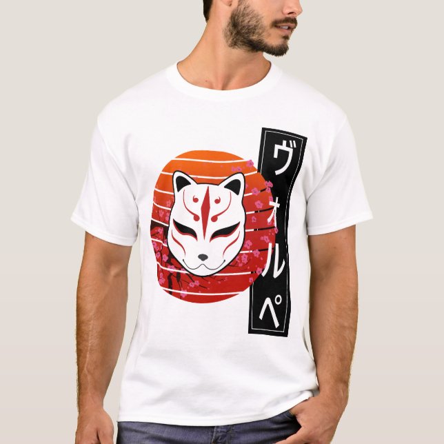 Camiseta fox mask design (Frente)