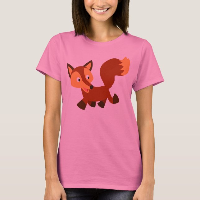 Camiseta Fox Mulher T-Shirt Feliz e Bonita (Frente)