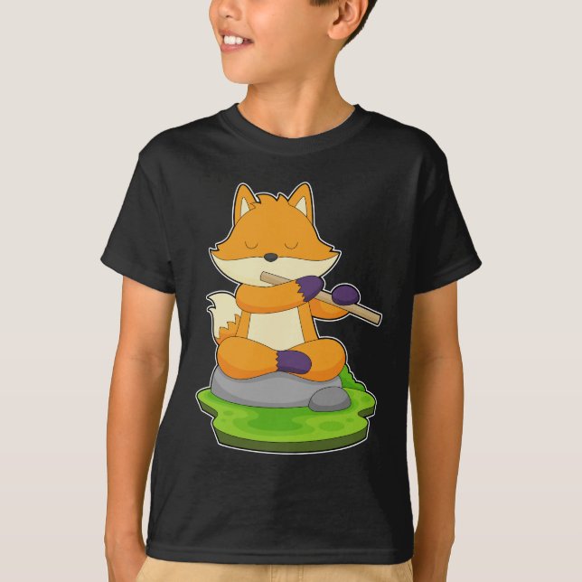Camiseta Fox Musical Flute Music (Frente)