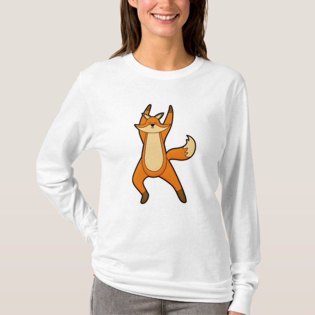 Camiseta Fox no Yoga Stretching (Frente)
