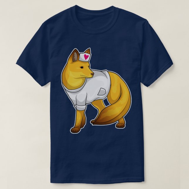 Camiseta Fox Nurse Heart (Frente do Design)