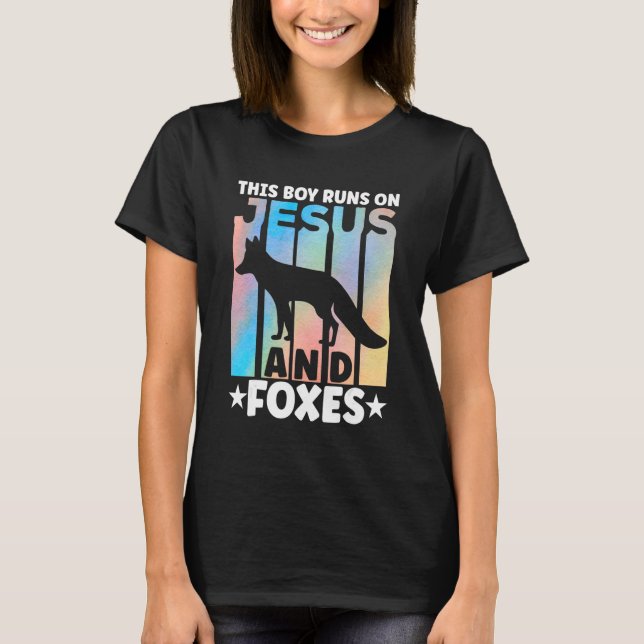 Camiseta Fox Outfit for Foxes Lovers Apparel for Boys (Frente)