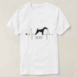 Camiseta Fox Personalizada Terrier Ama Meu Cachorro Bater