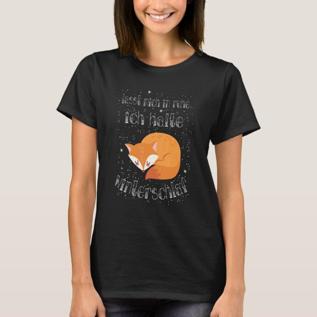 Camiseta Fox pijamas Fox do inverno (Frente)