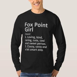 Camiseta Fox Point Girl Wi Wisconsin Funny City Raízes