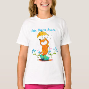 Camiseta Fox Primavera Inspiracional com guarda-chuva